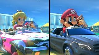 Mario Kart 8 Deluxe - Multiplayer - Triforce Cup 50cc - Peach vs Mario