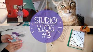 STUDIO VLOG 03 - preparing the monthly newsletter and creating new pins!