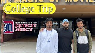 College Trip | USA vlogs | University of Detroit mercy