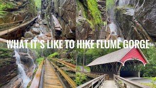 FLUME GORGE//WHAT IS LIKE TO HIKE & CLIMB THERE//LINCOLN, NH//WHITE MOUNTAINS AREA