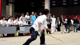 Zhao's Kung Fu SHAOLIN YINSHOU STICK  Alex Zhao 中间棍没有拿稳