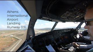 ILS Z approach runway 03L at Athens international airport (ATH LGAV)