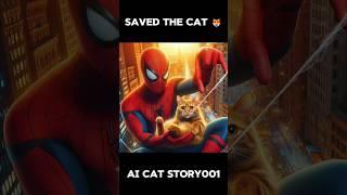 Spiderman Saved Cat ️ #cat #viral #catmemes