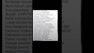 All gta 5 number cheat codes for story mode #gta #gta5