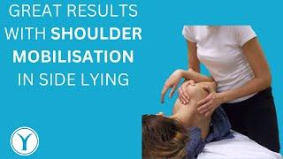 Shoulder mobilization with side lying technique