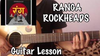 RANGA - ROCKHEADS | Guitar Lesson | Easy Chords