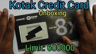 kotak mahindra bank credit card tamil || kotak credit card app || kotak league credit card unboxing