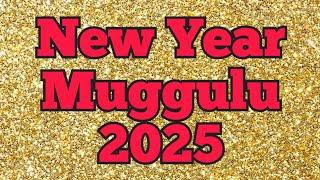 2 minute meNew Year Rangoli 2025new year special rangolinew year muggulu