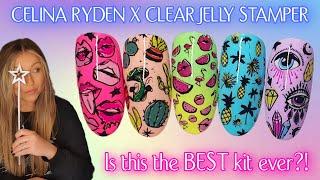  Celina Ryden X Clear Jelly Stamper Plates | Easy Nail Art | Stamping Nails | Summer Designs