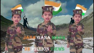 JANA GANA MANA | National Anthem | Independence Day Song| Tribute to Indian Armed Forces by Eshman