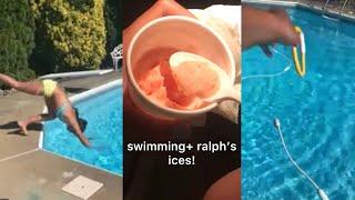 Swimming and Going to Ralph's Ices Vlog| Lucia Stephanie