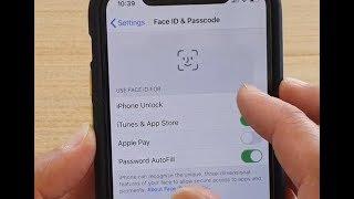 How to Enable / Disable iPhone Unlock With Face ID | iPhone 11 Pro