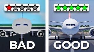 1 STAR VS 5 STAR Flight Simulators in Roblox