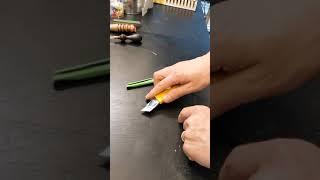 [Leathercraft Tip/ENG Sub] Cut the cutter blade easily