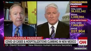 Sec. David Scrase, M.D. interviewed  by CNN's John King 10-16-2020