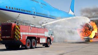 hinter der leistungsstarken Technologie in der Brandbekämpfung Flughafen Feuerwehrfahrzeuge