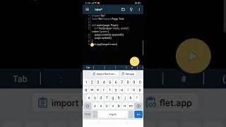 flutter app with python flet