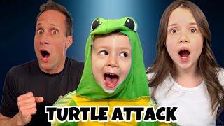 DAD SAVED A SNAPPING TURTLE! With BEHIND THE SCENES | The McCartys