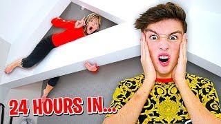 HIDING in MORGZ HOUSE for 24 HOURS... (Challenge)