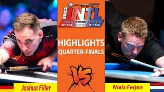 HIGHLIGHTS QUARTER-FINALS | Joshua Filler vs Niels Feijen| The International 9-Ball Open