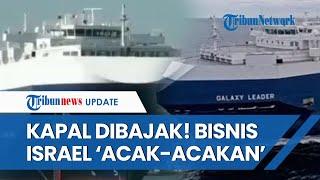 PENAMPAKAN Galaxy Leader Kapal Israel yang Dibajak Houthi, Disambut Meriah Rakyat Yaman di Pelabuhan