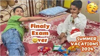 Finally Exams Over  || Summer Vacations Start  || azAn vlogx