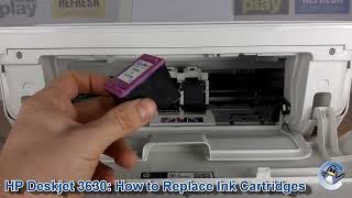 HP Deskjet 3630: How to Change/Replace Ink Cartridges