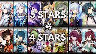 Is 5-Star Really Worth It ? Best 5-Star/4-Star from Every Element!! [Genshin Impact]