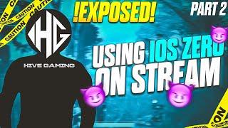 HiveGaming Exposed for Using Hacks On Stream | @sc0utOP Needs to see this |  iOS ZERO HACK WINIOS