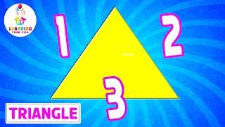 COUNT the SIDES of SHAPES for KIDS! (Learn Shapes & Counting Video)