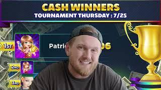 Play To Win Casino winner and giveaway announcements for July 26th 2024.