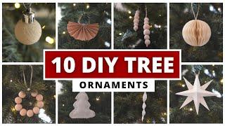 DIY CHRISTMAS ORNAMENTS (scandinavian, minimal, budget)