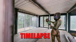 REINFORCING CUTOUTS ON OUR 3 STORY CONTAINER HOUSE - TIMELAPSE #DIY #Construction #Offgrid