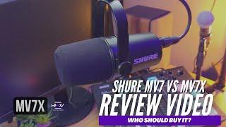 THE MV7 VS THE MV7X LATEST MICROPHONE FROM SHURE | WHO SHOULD BUY IT?