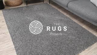 Silver Flat Weave Area Rug Plain Design