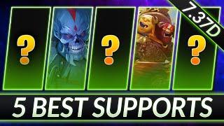 TOP 5 NEW BROKEN Hard Supports in 7.37d - Best META Pos. 5 Heroes - Dota 2 Meta Guide