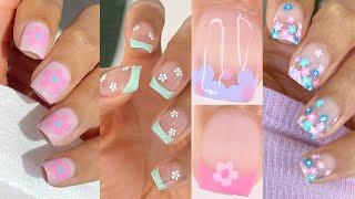 EASY FLOWER NAILS TUTORIAL | how to do flower nails, beginner friendly, nails at home, spring nails