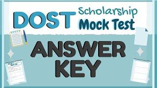 DOST Scholarship Mock Test | ANSWER KEY