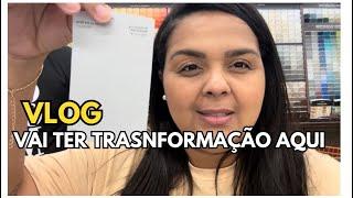 COMPRAMOS A TINTA PARA COMEÇAR A TRANSFORMAÇÃO DA SALA| MUITA COISA LINDA NO DOLLAR TREE| VIDA NA 