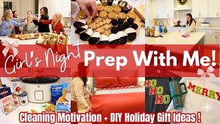 Girls Night Clean and Prep With Me! DIY Christmas Gifts 2024! Christmas Party Prep