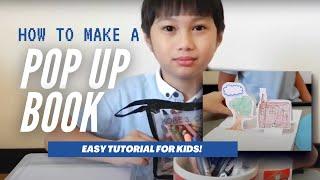 HOW TO MAKE: Pop Up Book for Kids (Easy!) | Kobe of Just Kiddies