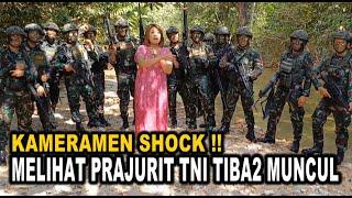 KAMERAMEN SHOCK MELIHAT PRAJURIT TNI TIBA TIBA MUNCUL