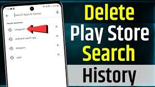 How to Delete Google Play Store Search History 2024 | delete your search history in the play store