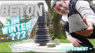 Betonarbeiten im Winter | geht das?? | Experiment