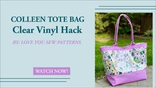 Colleen Tote Bag - Clear Vinyl HACK