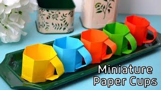 Easy origami paper cup | 3D Paper Cup | Paper Craft ideas |