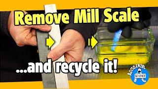 How I chemically remove scale from steel ...the clean way recycling chemicals