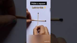 Can you make a square? #brainteaser #iq #logic #youtubeshorts #shots #matchstickpuzzle