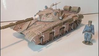 Танк Т-72! Бумажная модель. Финал сборки | t-72 maly modelarz