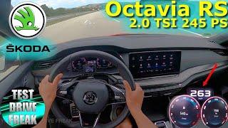 2021 Skoda Octavia Combi RS First Edition 2.0 TSI DSG 245 PS TOP SPEED AUTOBAHN DRIVE POV